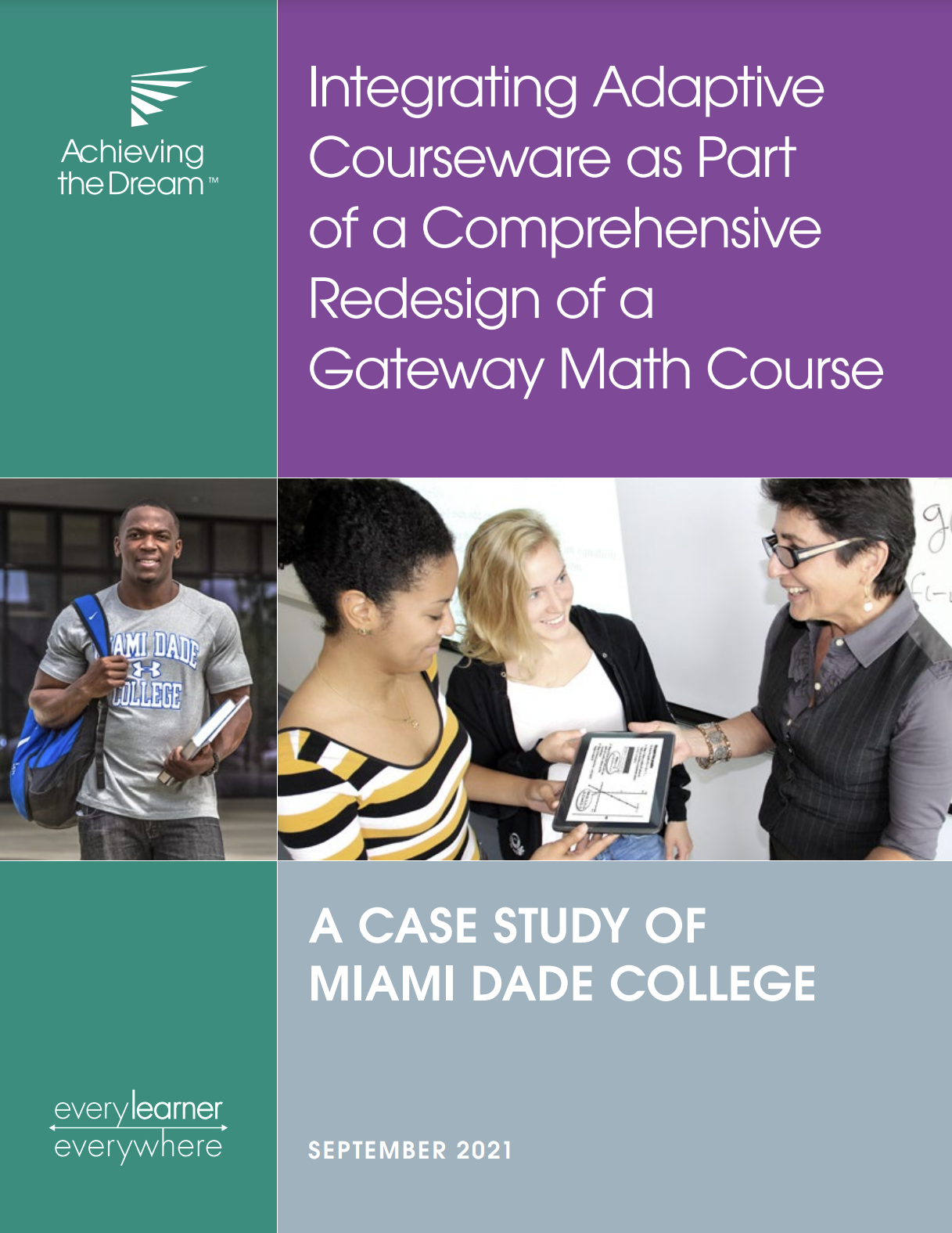 Integrating adaptive courseware case study cover