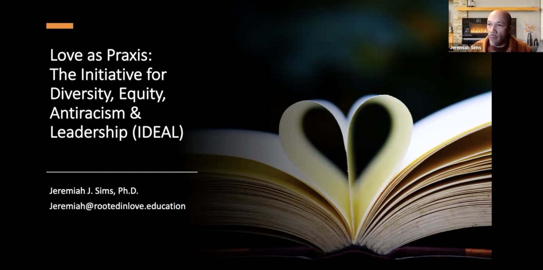 Love as praxis webinar screenshot